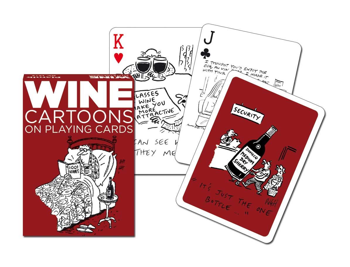 Piatnik Wine Cartoons Playing Cards