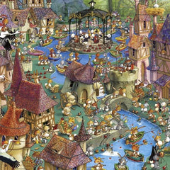 Heye Triangular Bunnytown, Ruyer Jigsaw Puzzle (1000 Pieces)