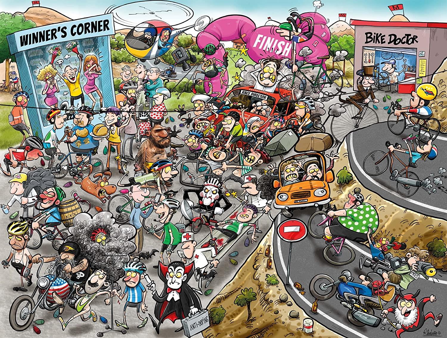 Chaos at the Cycling Tournament - Chaos no. 12 Jigsaw Puzzle (500 Pieces)