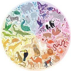 Ravensburger Animals Circles of Colours Circular Jigsaw Puzzle (500 Pieces)