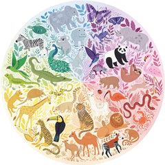 Ravensburger Animals Circles of Colours Circular Jigsaw Puzzle (500 Pieces)