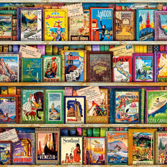 Ravensburger Vintage Travel Guides Jigsaw Puzzle (500 Pieces)