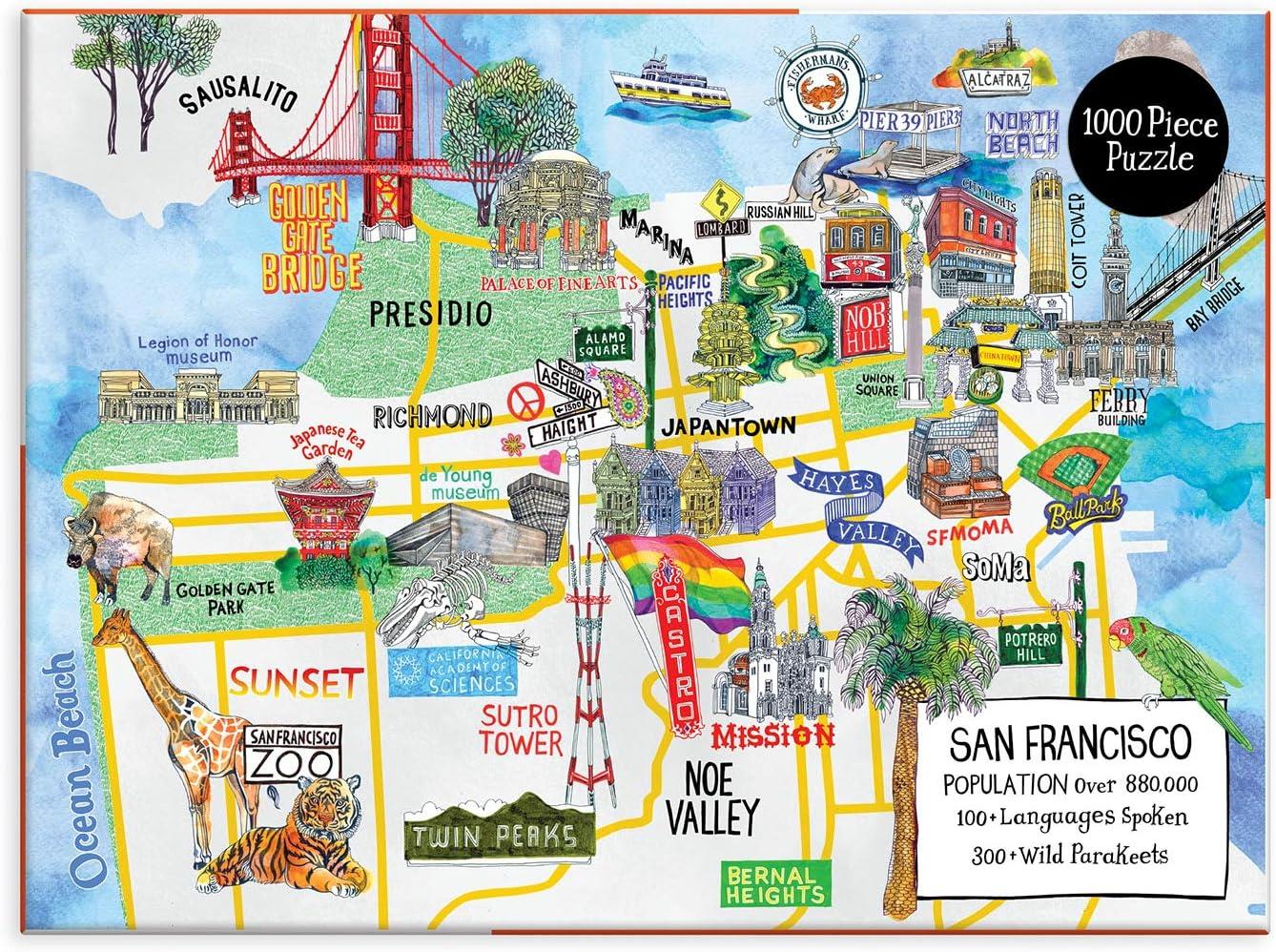 Galison San Francisco Jigsaw Puzzle (1000 Pieces)