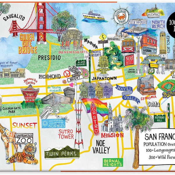 Galison San Francisco Jigsaw Puzzle (1000 Pieces)