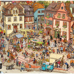 Heye Triangular Market Place Jigsaw Puzzle (1000 Pieces)