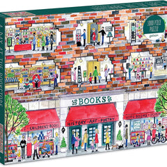 Galison A Day at the Bookstore, Michael Storrings Jigsaw Puzzle (1000 Pieces)