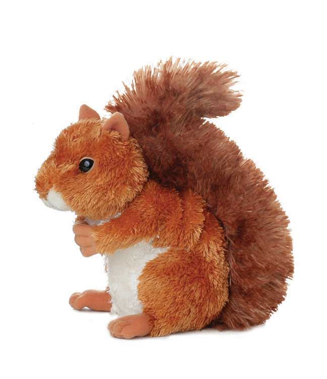 Aurora Mini Flopsies - Nutsie Squirrel Soft Toy 20cm