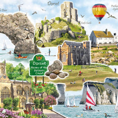 Otter House Dorset Montage Jigsaw Puzzle (1000 Pieces)