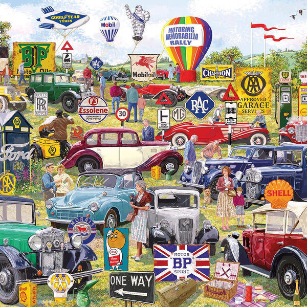 Gibsons Motoring Memorabilia Jigsaw Puzzle (1000 Pieces)