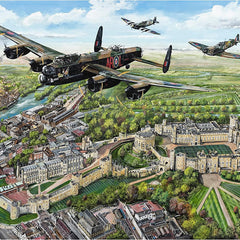 Gibsons Wings Over Windsor Jigsaw Puzzle (250 XL Extra Large Pieces)