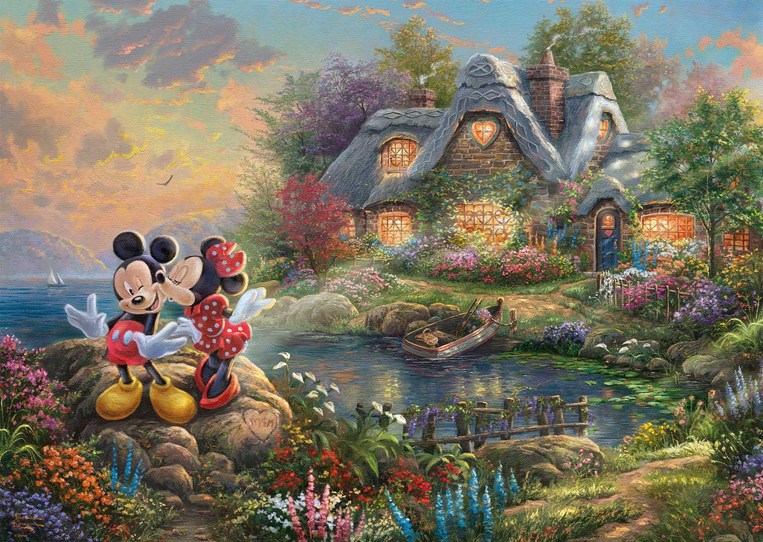 Schmidt Kinkade Disney Mickey & Minnie Mouse Jigsaw Puzzle (1000 pieces)