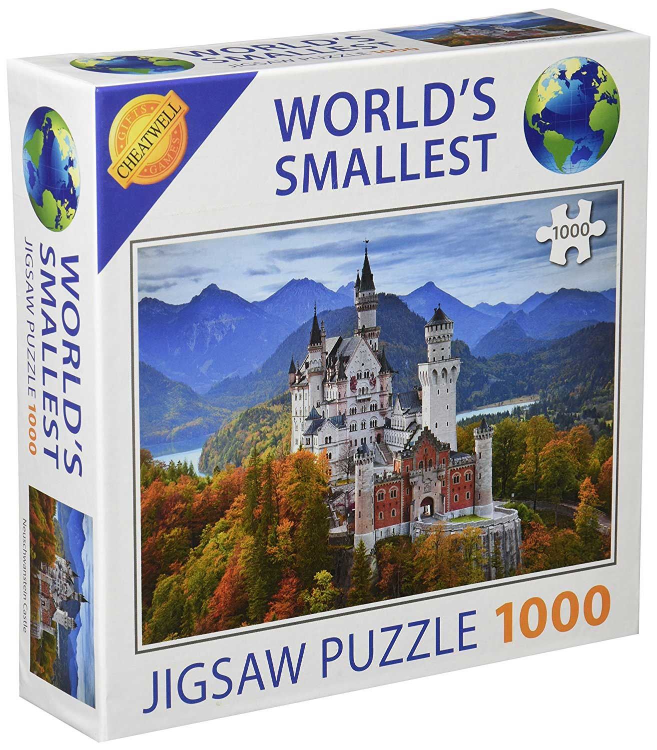 World's Smallest 1000 Piece Jigsaw Puzzle - Neuschwanstein Castle (1000 Pieces)