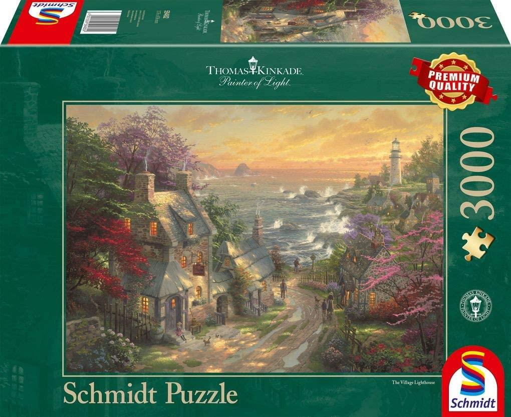 Schmidt Thomas Kinkade The Village Lighthouse Jigsaw Puzzle (3000 Pieces)