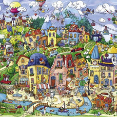Heye Triangular Happytown, Rita Berman Jigsaw Puzzle (1500 Pieces)