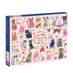 Galison Cool Cats A-Z Jigsaw Puzzle (1000 Pieces)