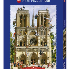 Heye Cartoon Vive Notre Dame! Loup Jigsaw Puzzle (1000 Pieces)