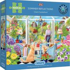 Gibsons Summer Reflections Jigsaw Puzzle (100 XXL Extra Large Pieces)