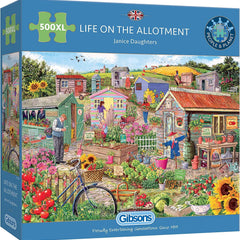 Gibsons Life on the Allotment Jigsaw Puzzle (500 XL Extra Large Pieces)
