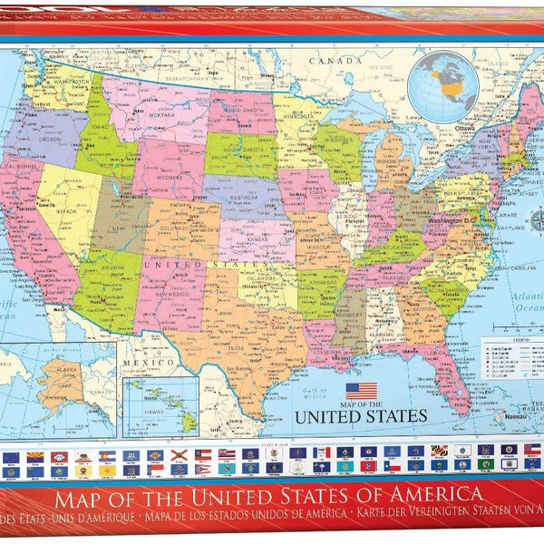 Eurographics Map of the United States Jigsaw Puzzle (1000 Pieces)