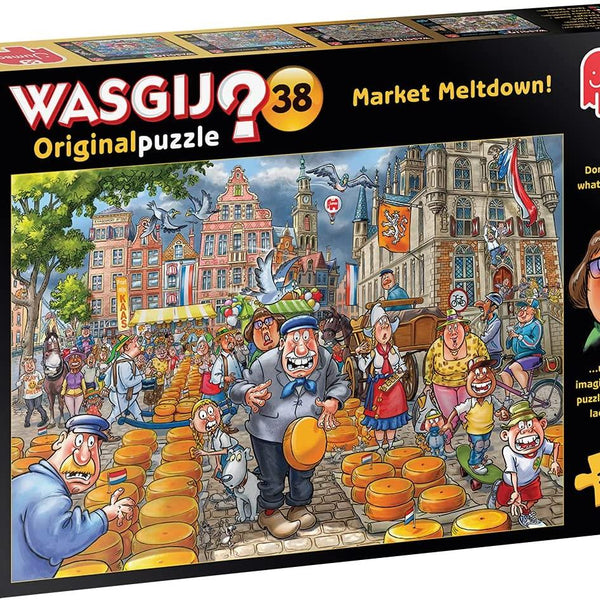 Wasgij Original 38 Market Meltdown! Jigsaw Puzzle (1000 Pieces)