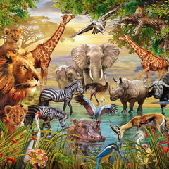 Ravensburger Animals at the Waterhole Jigsaw Puzzle (500 Pieces)