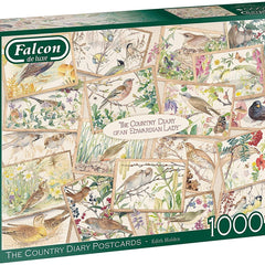 Falcon Deluxe The Country Diary Postcards Jigsaw Puzzle (1000 Pieces)