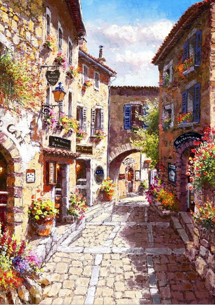 Bluebird Eze Village Jigsaw Puzzle (1000 Pieces)