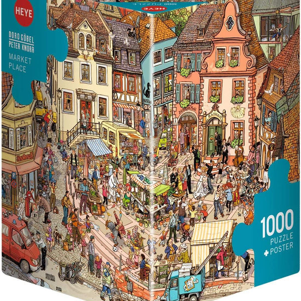 Heye Triangular Market Place Jigsaw Puzzle (1000 Pieces)