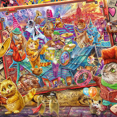 Schmidt Steve Sundram Cat Mania Jigsaw Puzzle (1000 Pieces)