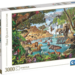 Clementoni  African Waterhole High Qualiy Jigsaw Puzzle (3000 Pieces)