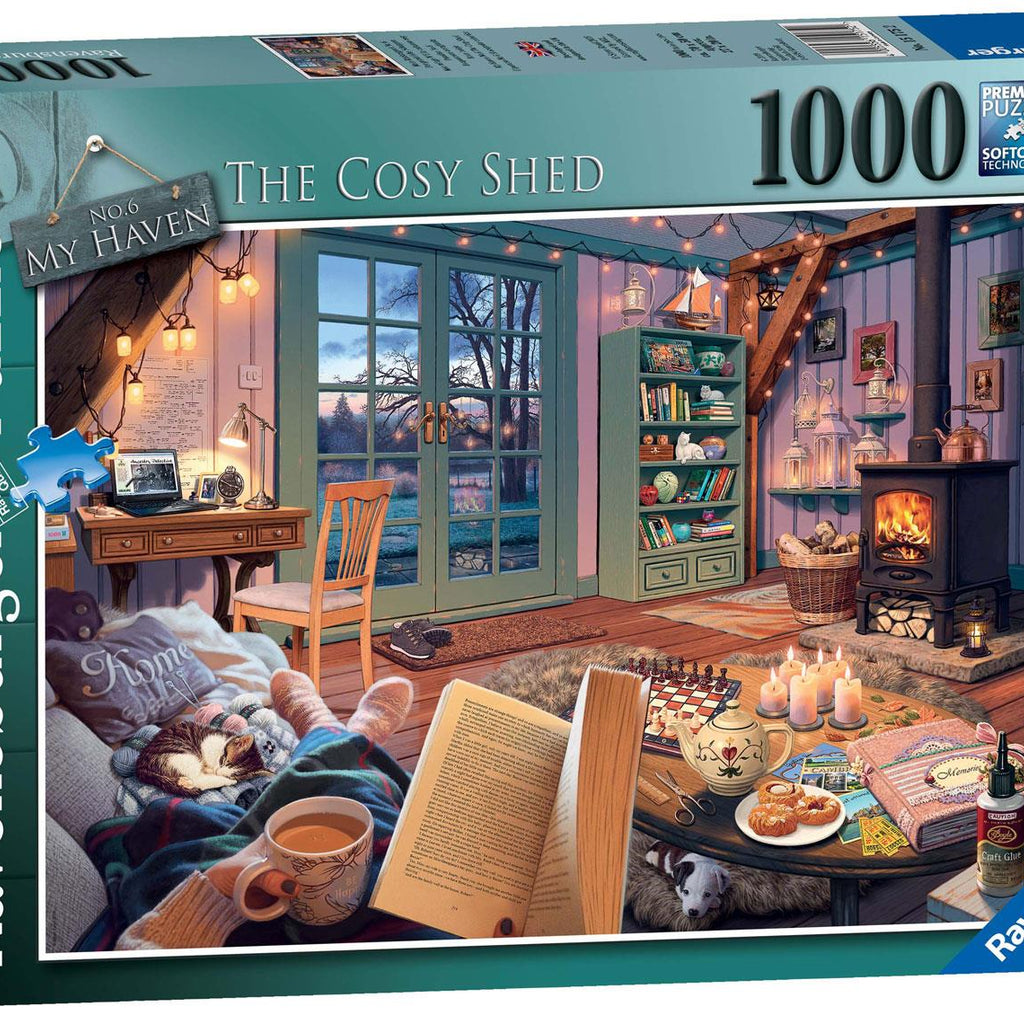 Ravensburger My Haven No 6, The Cosy Shed Jigsaw Puzzle (1000 Pieces) – PDK
