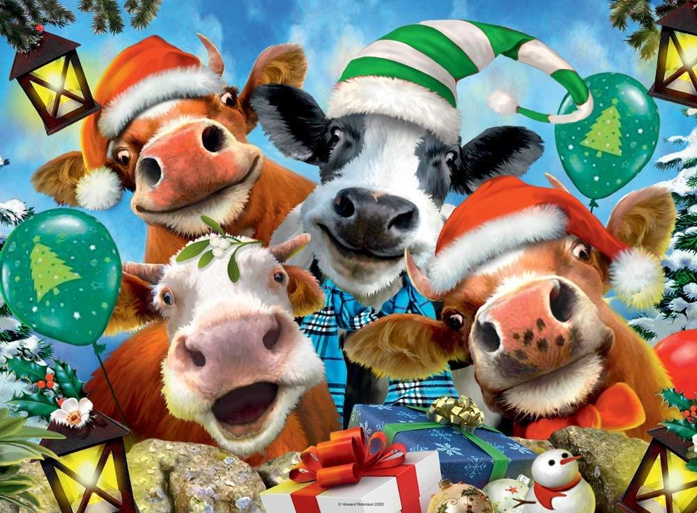 Ravensburger We Wish Moo a Merry Christmas Jigsaw Puzzle (500 Pieces)