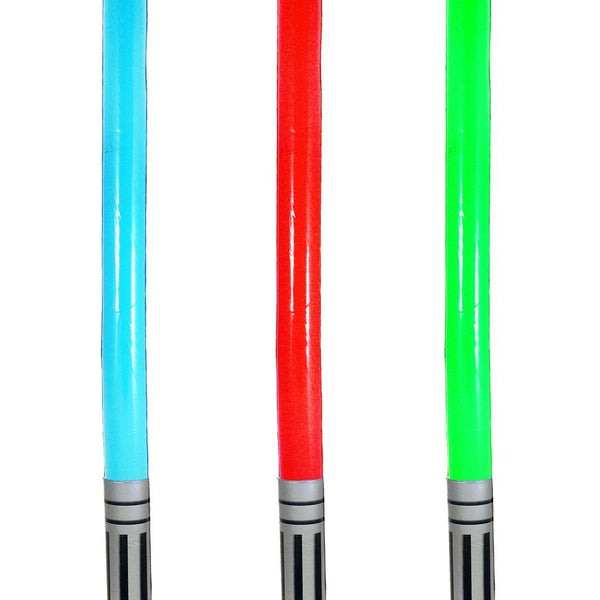 12 Inflatable Light Sticks 90cm - 3 Assorted Neon Colours