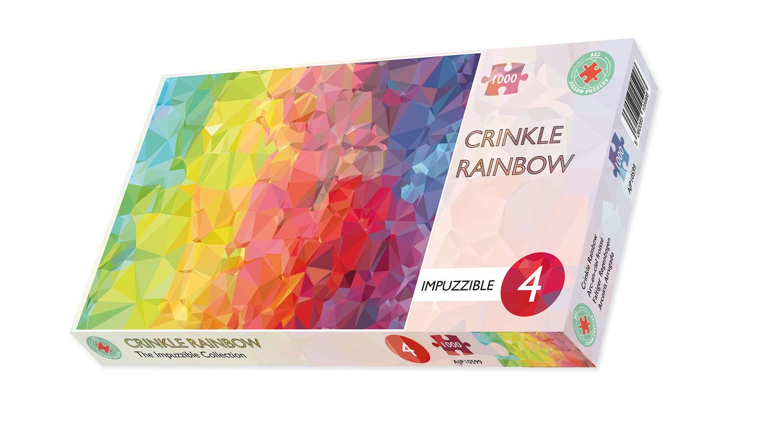 Crinkle Rainbow - Impuzzible No.4 - Impuzzible Jigsaw Puzzle (1000 Pieces)