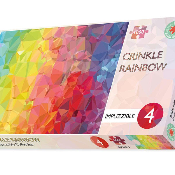Crinkle Rainbow - Impuzzible No.4 - Impuzzible Jigsaw Puzzle (1000 Pieces)