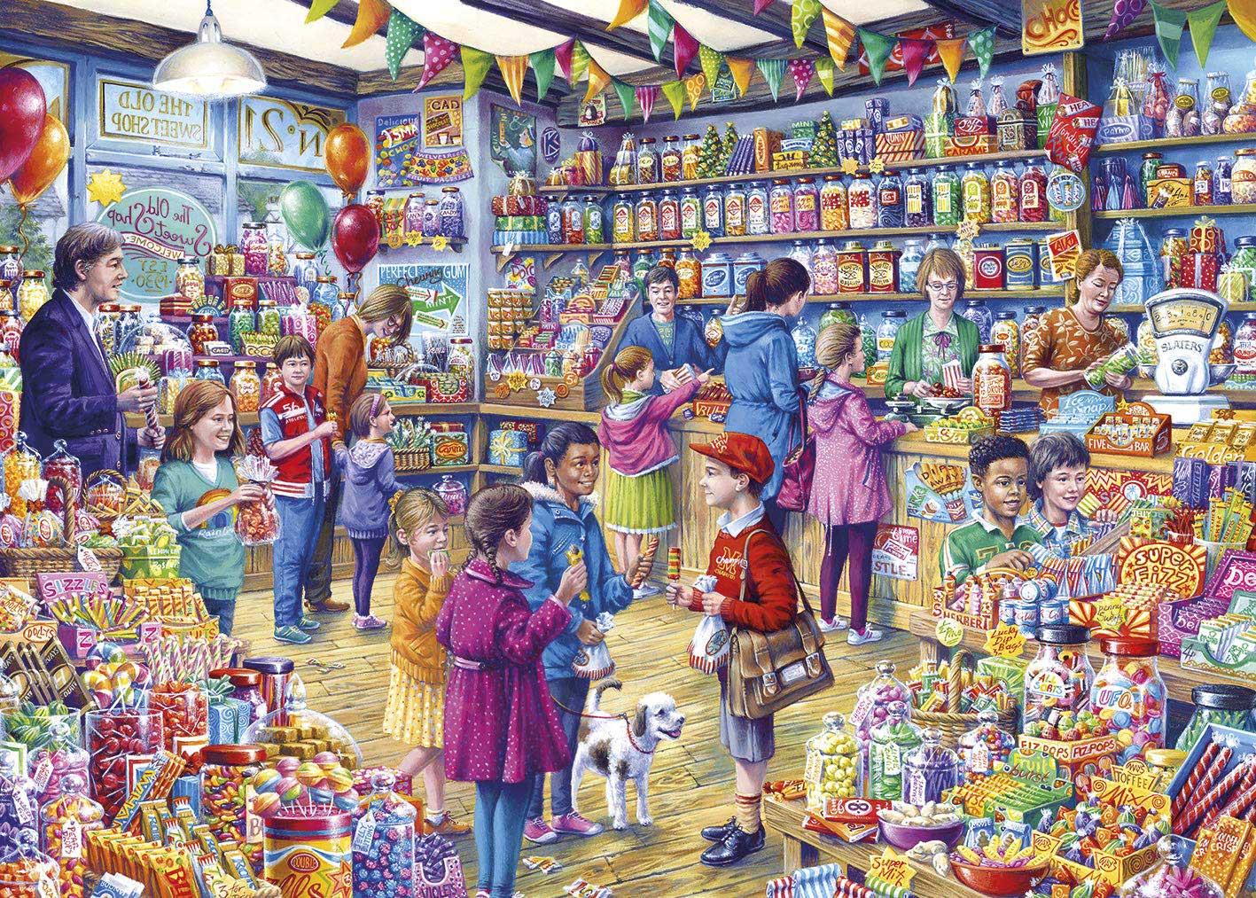 Gibsons The Old Sweet Shop Jigsaw Puzzle (1000 Pieces)