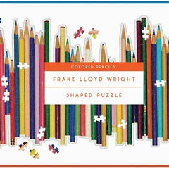Galison Colored Pencils,  Frank Lloyd Wright Shaped Panorama Jigsaw Puzzle (1000 Pieces)