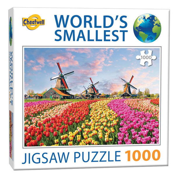 World's Smallest 1000 Piece Jigsaw - Dutch Windmills (1000 Pieces)