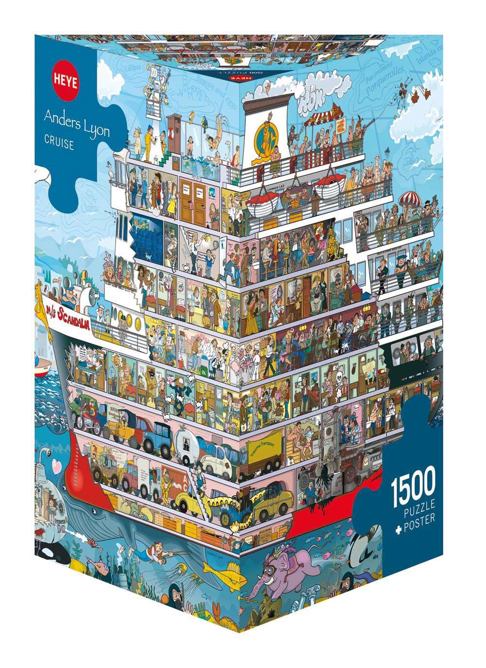 Heye Triangular Cruise, Lyon Jigsaw Puzzle(1500 Pieces)