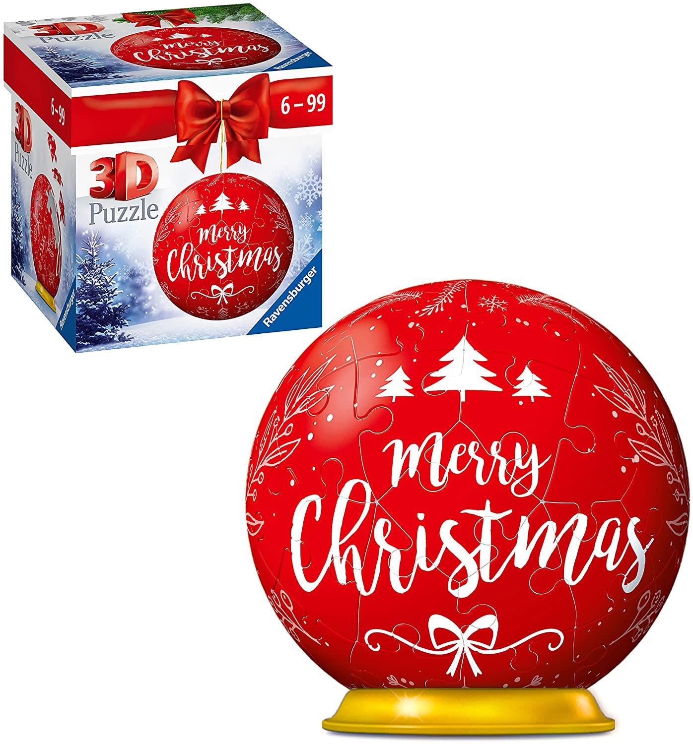 Ravensburger Red Christmas Bauble 3D Puzzle-Ball (54 Pieces)