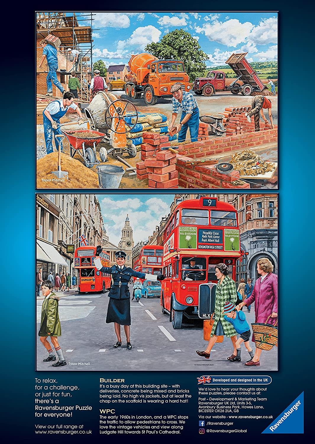 Ravensburger Happy Days Collection No.6 Nostalgic Work Day Eories 4x