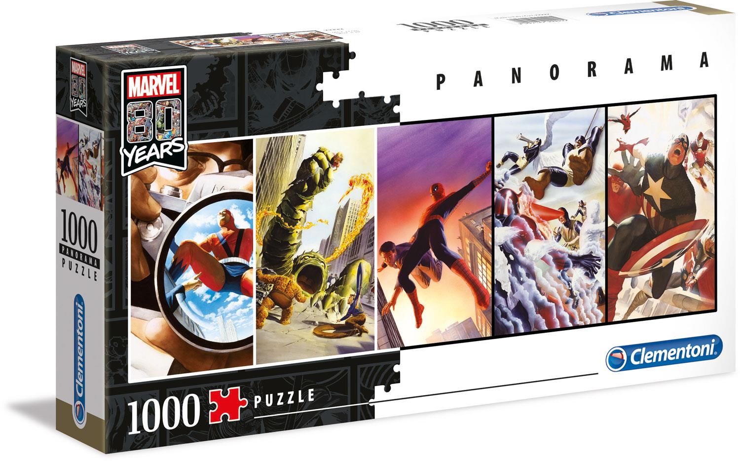 Clementoni Marvel 80 Years Panorama Jigsaw Puzzle (1000 Pieces)