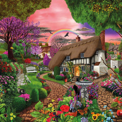 Cottage Garden Rainbow Jigsaw Puzzle (1000 Pieces)