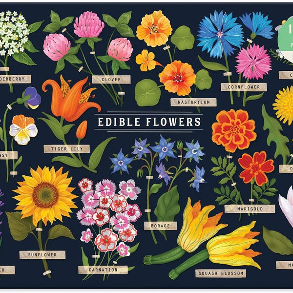 Galison Edible Flowers Jigsaw Puzzle (1000 Pieces)