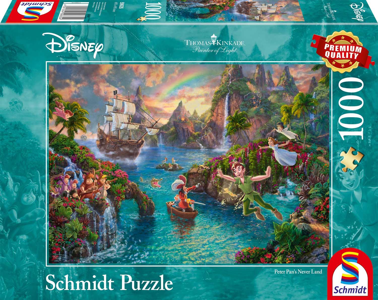 Schmidt Kinkade: Disney Peter Pan Jigsaw Puzzle (1000 pieces) – PDK