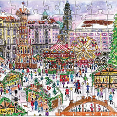 Galison Christmas Market, Michael Storrings Jigsaw Puzzle (1000 Pieces)