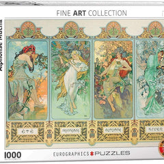 Eurographics Four Seasons, Alphonse Mucha Jigsaw Puzzle (1000 Pieces)