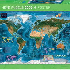 Heye Satellite Map Jigsaw Puzzle (2000 Pieces)