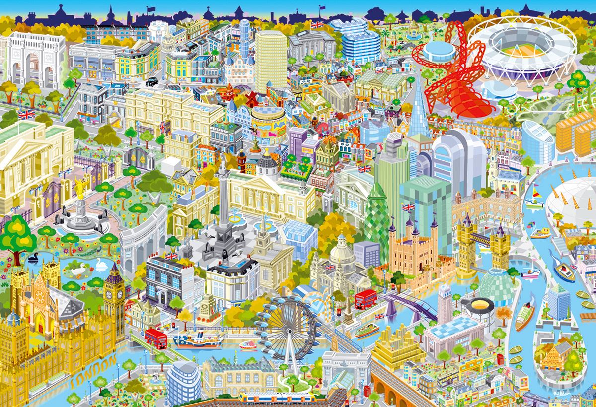 Gibsons London From Above Jigsaw Puzzle (500 Pieces)