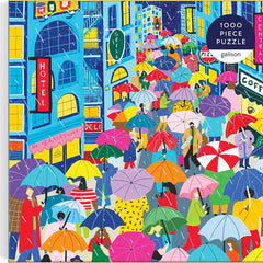 Galison Umbrella Lane Jigsaw Puzzle (1000 Pieces)